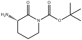 (S)-tert-butyl 3-aMino-2-oxopiperidine-1-carboxylate 结构式