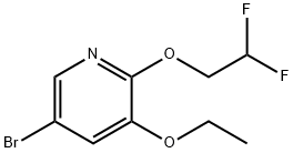 5-broMo-2-(2,2-difluoroethoxy)-3-ethoxypyridine Structure