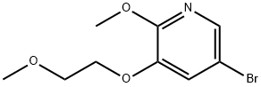 5-broMo-2-Methoxy-3-(2-Methoxyethoxy)pyridine Structure