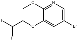 5-broMo-3-(2,2-difluoroethoxy)-2-Methoxypyridine,1241752-42-0,结构式