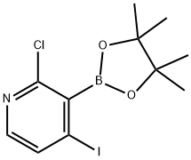 2-氯-4-碘-3-吡啶硼酸片呐酯,1241950-75-3,结构式