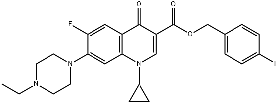 1241976-22-6 (4-氟苯基)甲基 1-环丙基-7-(4-乙基-1-哌嗪基)-6-氟-1,4-二氢-4-氧代-3-喹啉甲酸酯