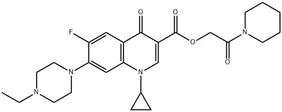 1241990-12-4 3-Quinolinecarboxylic acid, 1-cyclopropyl-7-(4-ethyl-1-piperazinyl)-6-fluoro-1,4-dihydro-4-oxo-, 2-oxo-2-(1-piperidinyl)ethyl ester