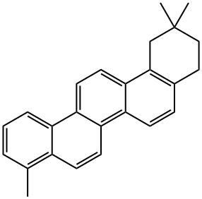 Picene,1,2,3,4-tetrahydro-2,2,9-triMethyl- 化学構造式