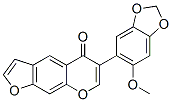 6-(6-Methoxy-1,3-benzodioxol-5-yl)-5H-furo[3,2-g][1]benzopyran-5-one Structure