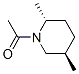 Piperidine, 1-acetyl-2,5-dimethyl-, trans- (9CI) 化学構造式