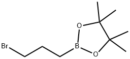 2-(3-Bromopropyl)-4,4,5,5-tetramethyl-1,3,2-dioxaborolane Struktur