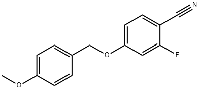 4-(4-methoxybenzyloxy)-2-fluorobenzonitrile Structure