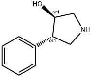 反式-4-苯基吡咯烷-3-醇,1242166-68-2,结构式