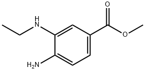 4-アミノ-3-(エチルアミノ)安息香酸メチル 化学構造式