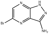 5-BroMo-1H-pyrazolo[3,4-b]pyrazin-3-aMine 化学構造式