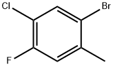 2-BROMO-4-CHLORO-5-FLUOROTOLUENE Structure