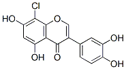 8-chloro-3',4',5,7-tetrahydroxyisoflavone,124236-24-4,结构式