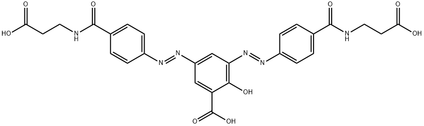 3-[(1E)-2-[4-[[(2-carboxyethyl)aMino]carbonyl]phenyl]diazenyl] Balsalazide Struktur