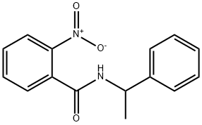 2-ニトロ-N-(1-フェニルエチル)ベンズアミド 化学構造式