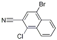 4-broMo-1-chloro-2-Naphthalenecarbonitrile 化学構造式