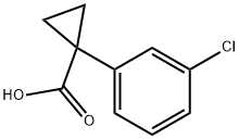 1-(3-氯苯基)环丙烷甲酸,124276-34-2,结构式