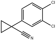 1-(3,4-二氯苯基)环丙烷甲腈,124276-57-9,结构式