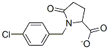 4-chlorobenzyl-2-pyrrolidone-5-carboxylate 结构式