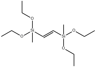 1,2-BIS(METHYLDIETHOXYSILYL)ETHYLENE 化学構造式