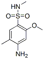 2-Amino-4-methoxy-1-methylbenzene-5-sulfonemethylamide 结构式