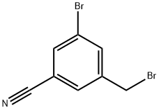 3-溴-5-氰基溴苄 结构式