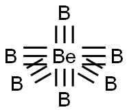 12429-94-6 beryllium hexaboridecrystal structureB6Be
