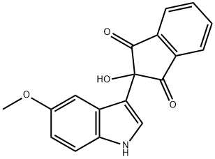 124312-84-1 2-Hydroxy-2-(5-methoxy-1H-indol-3-yl)-indan-1,3-dione