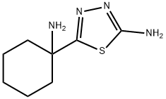 5-(1-aminocyclohexyl)-1,3,4-thiadiazol-2-amine(SALTDATA: 2.1HCl 0.15H2O) Structure