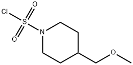 4-(甲氧基甲基)哌啶-1-磺酰氯,1243250-01-2,结构式