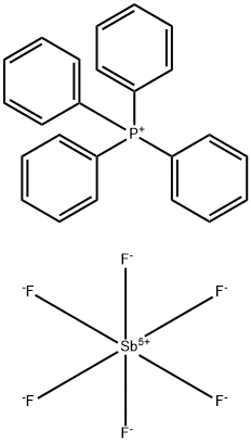 六氟锑酸四苯基磷, 124329-50-6, 结构式