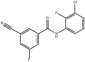 N-(3-chloro-2-fluorophenyl)-3-cyano-5-fluorobenzaMide Structure