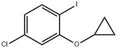 4-氯-2-(环丙基氧基)-1-碘苯 结构式