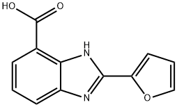 2-FURAN-2-YL-3H-BENZOIMIDAZOLE-4-CARBOXYLIC ACID Structure