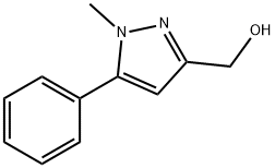 (1-メチル-5-フェニル-1H-ピラゾール-3-イル)メタノール 化学構造式