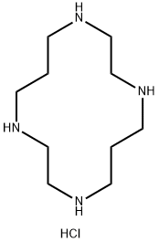 1,4,8,11-Tetraazacyclotetradecane, tetrahydrochloride Structure