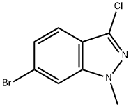 6-溴-3-氯-1-甲基吲唑, 1243472-33-4, 结构式