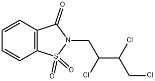 2-(2,3,4-trichlorobutyl)-1H-1,2-benzisothiazole-1,1,3(2H)-trione,124372-40-3,结构式