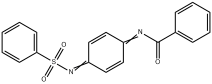 BENZAMIDE, N-[4-[(PHENYLSULFONYL)IMINO]-2,5-CYCLOHEXADIEN-1-YLIDENE]- Structure