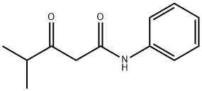 4-メチル-3-オキソ-N-フェニルペンタンアミド 化学構造式