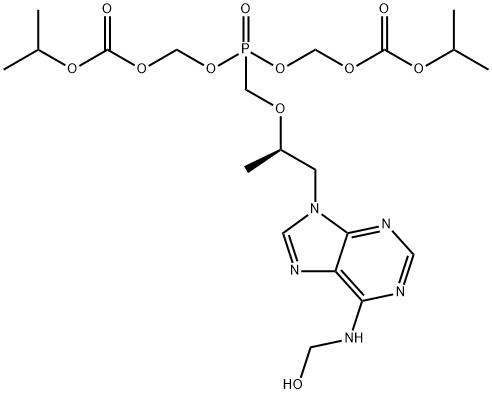 6N-羟基甲基替诺福韦酯 结构式
