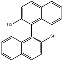 1,1-Binaphthalene-2,2-dithiol, (1R)- 化学構造式