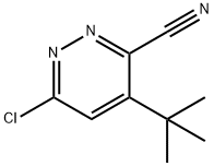 3-PYRIDAZINECARBONITRILE, 6-CHLORO-4-(1,1-DIMETHYLETHYL)-,124420-72-0,结构式