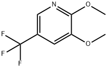 2,3-Dimethoxy-5-(trifluoromethyl)pyridine Struktur