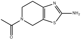Thiazolo[5,4-c]pyridin-2-amine, 5-acetyl-4,5,6,7-tetrahydro- 化学構造式