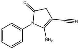 2-AMINO-5-OXO-1-PHENYL-4,5-DIHYDRO-1H-PYRROLE-3-CARBONITRILE 化学構造式