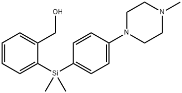 (2-{Dimethyl[4-(4-methylpiperazin-1-yl)phenyl]silyl}phenyl)methanol Structure