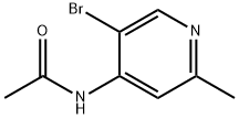 N-(5-bromo-2-methylpyridin-4-yl)acetamide 化学構造式