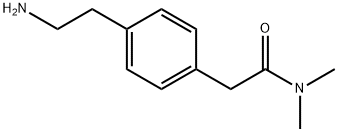 2-[4-(2-氨基乙基)-苯基]-N,N-二乙基乙酰胺 结构式