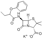 プロピシリンカリウム 化学構造式